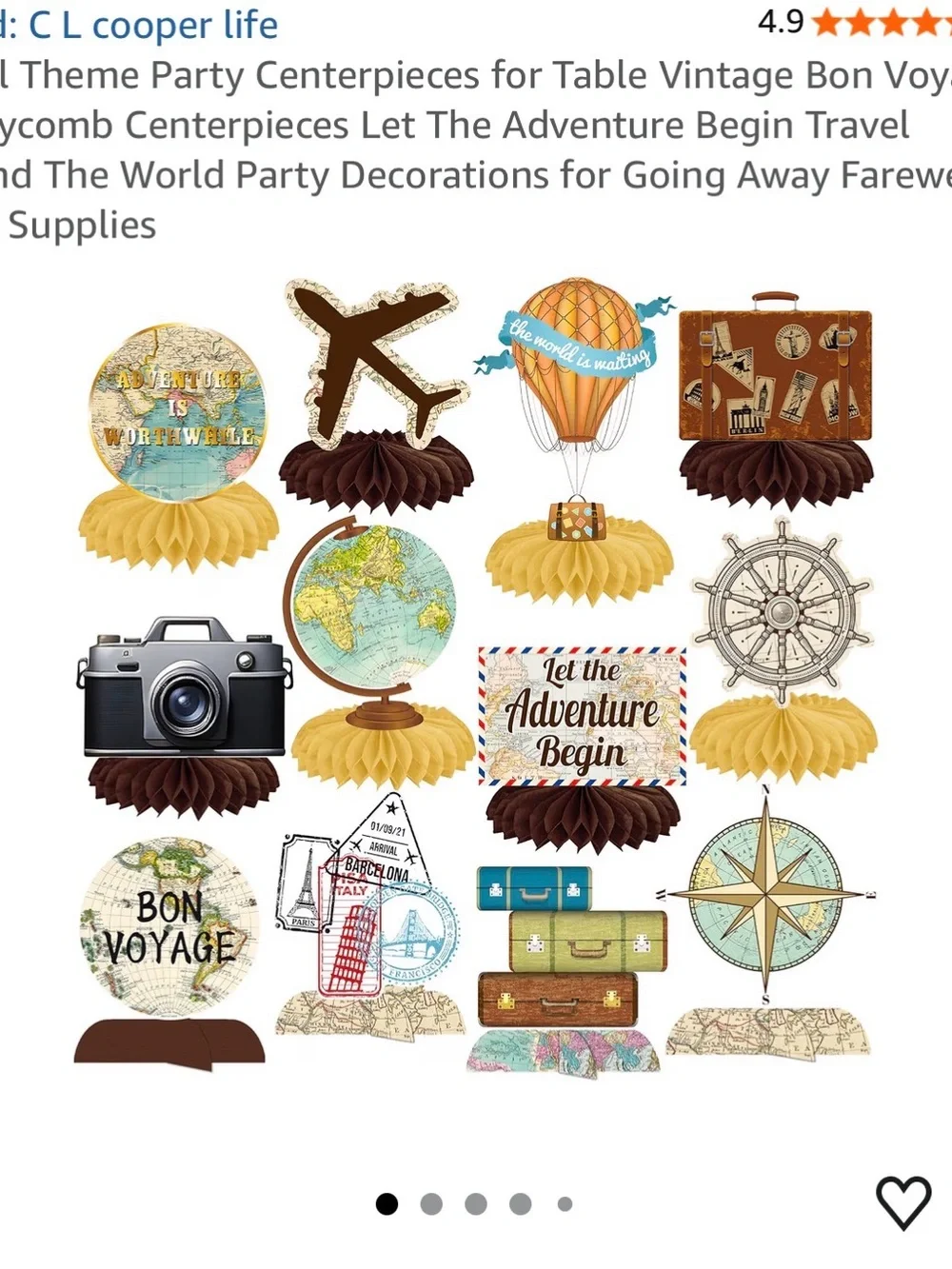 Vintage World Decoration